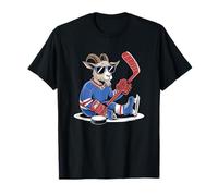 Goat Ice Hockey Goalie Team Player Cool T-Shirt