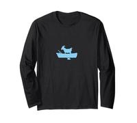 Goat in A Boat Baby Blue Long Sleeve T-Shirt