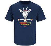 Goat in Progress T-Shirt for Indiana Basketball Fans (SM-5XL), Navy Short Sleeve, 4XL
