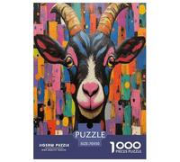 Goat Jigsaw Puzzles for Adult The Impossible Challenge 1000 Piece Difficult Hard Jigsaw Puzzles for Man And Woman with Letters on Back 70x50cm/1000pcs