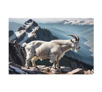 Goat Jigsaw Puzzles for Adults 1000 Pieces Puzzle Brain Teaser And Children Premium Quality Wooden （75×50cm）