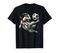 Goat Kicking Soccer Ball Football Player Design T-Shirt