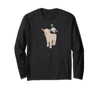Goat Lamb with Bird Pigeon Animal Lover Biologist Long Sleeve T-Shirt