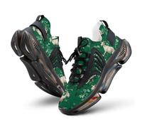 Goat Leaf Pattern Men's Running Shoe Lightweight Sneaker