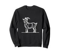 Goat Line Art Farm Animal Minimalist Drawing Sweatshirt