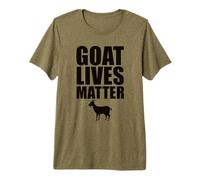 Goat Lives Matter, Cool Funny Goat Animal Lover Design Premium T-Shirt