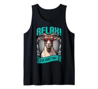 Goat Lover RELAX I'VE GOAT THIS Funny Goat Tank Top