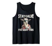 Goat Lover STAY CALM I'VE GOAT THIS Funny Goat Tank Top