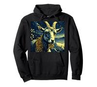Goat Lovers, Farm Life, Van Gogh Starry Night, Homesteading Pullover Hoodie