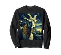 Goat Lovers, Farm Life, Van Gogh Starry Night, Homesteading Sweatshirt