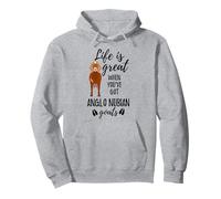 Goat Lovers Meme | Pet Animal Pun Funny Anglo Nubian Goat Pullover Hoodie