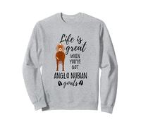 Goat Lovers Meme | Pet Animal Pun Funny Anglo Nubian Goat Sweatshirt