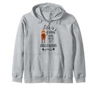 Goat Lovers Meme | Pet Animal Pun Funny Anglo Nubian Goat Zip Hoodie
