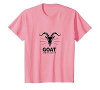 Goat Mentality: Bold Ambition for Determined Achievers T-Shirt, Kids, Pink, 12 Years
