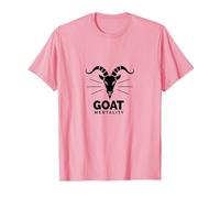 Goat Mentality: Bold Ambition for Determined Achievers T-Shirt, Men, Pink, XL