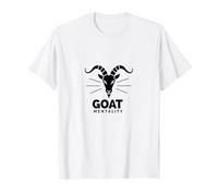 Goat Mentality: Bold Ambition for Determined Achievers T-Shirt, Men, White, XL