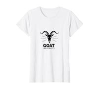 Goat Mentality: Bold Ambition for Determined Achievers T-Shirt, Women, White, XXL