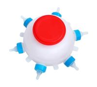 Goat Milk Feeder - Large Capacity Nursing Bowl, Multiple Nipple Feeding System, Easy Clean Structure | Farm Animal Feeding Equipment For Goat Lamb Puppy Indoor Outdoor Care