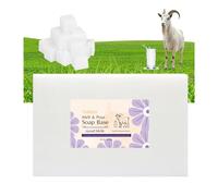 Goat Milk Melt and Pour Soap Base - Unscented, SLS Free, Natural - For Handmade Soap Making, DIY Crafts - 10 lb (4.54 kg)