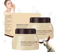 Goat Milk Moisturizing Cream, Milk Beads Watery Cream Hydrating Goat Milk Cream, Nourishing and Firming Skin Cream For Body, Hand & Face (2pcs)