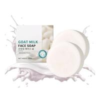Goat Milk Soap Unscented, Korea Skincare Collagen Milk Brightening Face Washing Bar, Cleansing Soap Oil Base, Remove Acne, Tighten Pores For All Skin Types (2)