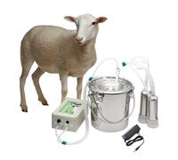 Goat milking machine, 14L plug-in portable home goat milking machine, milking kit for cows, sheep and goats (pulse suction) for cows