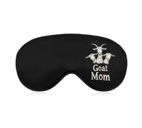 Goat Mom Comfortable Sleep Eye Mask Soft Covers for Sleeping with Adjustable Strap