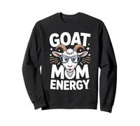Goat Mom Energy Glasses Spectacle Fun Sweatshirt