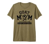 Goat mom Like a Normal mom Except Much Colour Premium T-Shirt