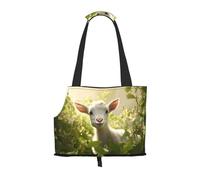 Goat Nature Babies Printed pet Shoulder Bag, Suitable for Small Dogs and Cats, Shopping and Travel Dual-Purpose Bag