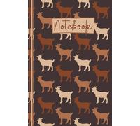 Goat Notebook: Cute Goat Lined Journal, The Perfect Novelty Goat Gift for Anyone Who Loves Goats or Farm Animals - Chestnut