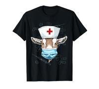 Goat Nurse Practitioner RN Nursing School Graduation Value Graphic T-Shirt, Men, Black, L