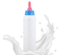 Goat Nursing Bottle 500ml Milk Nipple Feeder for Livestock | Calf Milk Bottle for Dwarf Goat Doeling Puppy Cow Farm Backyard Ranch Fence Barn