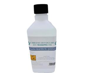 GOAT NUTRITION EST. 1981 Lactic Acid 80% Food Grade - 500ml - For Cheese Making, Mozzarella, Ricotta, Queso Blanco & Fermented Dairy - Ideal for UHT & Powdered Milk