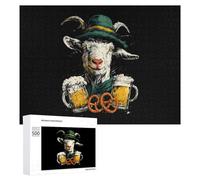 Goat Oktoberfest Puzzles Customized Challenging Gifts for Adults 300/500/1000 Piece