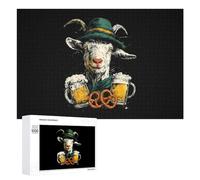 Goat Oktoberfest Puzzles Customized Challenging Gifts for Adults 300/500/1000 Piece