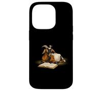 Goat owner Nigerian Dwarf Goat reading a book Case for iPhone 14 Pro