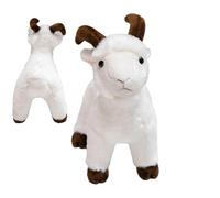Goat Plush Toy - Soft Decorative Plush Animal Pillow for Bedroom | Doll Pal Mascot Huggie Creature Popper Ornament Mini Pet Totem Buddy Miniature Form