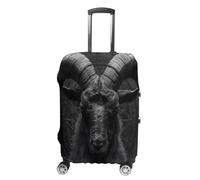 Goat Satan Baphomet Luggage Cover Washable Suitcase Protector Anti-Scratch Suitcase Covers Fits 18-32 Inch M