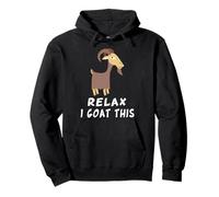 Goat Saying Relax I Goat This Funny Goat Pullover Hoodie