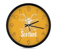 Goat Scotland Classic Wall Clocks Round Easy To Read Decorative Wall Clock for Living Room Home Office
