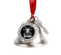 Goat Scotland Cute Christmas Bells Ornaments Xmas Holiday Sliver Bell for Home Yard Garden Decor