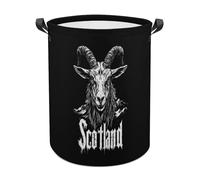 Goat Scotland Cute Laundry Basket with Handle Oxford Foldable Large Hamper for Bedroom Bathroom