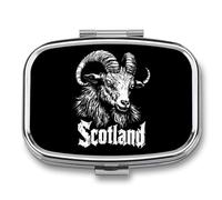 Goat Scotland Scottish Small Pill Organizer with 2 Compartments