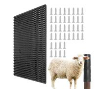 Goat Scratching Post, Itch Relief Mat for Farm Animals, Reusable Safe Grooming Board for Horses, Cows, Goats, and Livestock Relief and Grooming Needs 36 cm/14.17 inches