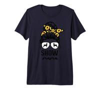 Goat Show mom Goat Boer Show Mama Sunflower Premium T-Shirt
