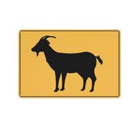 Goat Sign Sign, 8 X 12 Grade Reflective Sheeting Rust Free Aluminum, Weather Resistant, Waterproof, Easy To Mount