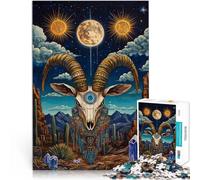 Goat skull1000 Piece Jigsaws for teenagers Puzzle Brain intelligence challenge addictive toys is ideal as gifts for the whole family 38x26cm