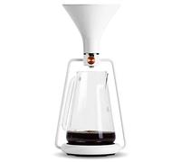 Goat Story GINA Hot and Cold Coffee Maker with a Built-in Bluetooth Scale and an App to Brew Coffee with Pour Over, White, 15 x 17 x 35 cm