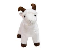 Goat Stuffed Animal - Kawaii Plush Animal Pillow, Soft Decorative, Cute Farm Character Cushion Featuring Stuffed Figure Design, 11.8 Inch Display Companion Creation | For Bedroom